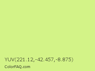 YUV 221.12,-42.457,-8.875 Color Image