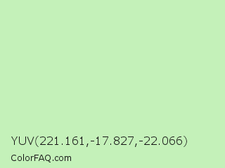 YUV 221.161,-17.827,-22.066 Color Image