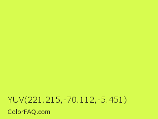 YUV 221.215,-70.112,-5.451 Color Image