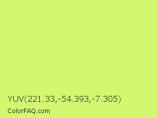 YUV 221.33,-54.393,-7.305 Color Image