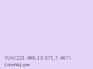 YUV 221.486,13.071,7.467 Color Image