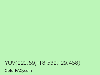 YUV 221.59,-18.532,-29.458 Color Image