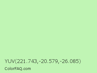 YUV 221.743,-20.579,-26.085 Color Image