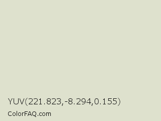 YUV 221.823,-8.294,0.155 Color Image