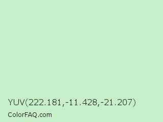 YUV 222.181,-11.428,-21.207 Color Image