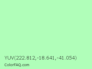 YUV 222.812,-18.641,-41.054 Color Image