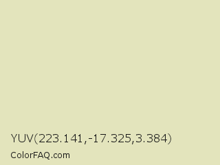YUV 223.141,-17.325,3.384 Color Image