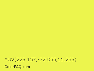 YUV 223.157,-72.055,11.263 Color Image