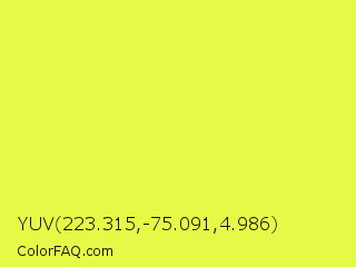 YUV 223.315,-75.091,4.986 Color Image