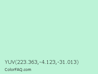 YUV 223.363,-4.123,-31.013 Color Image