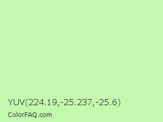 YUV 224.19,-25.237,-25.6 Color Image