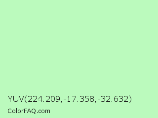 YUV 224.209,-17.358,-32.632 Color Image