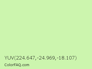 YUV 224.647,-24.969,-18.107 Color Image