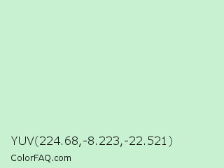 YUV 224.68,-8.223,-22.521 Color Image