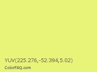 YUV 225.276,-52.394,5.02 Color Image