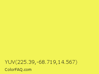 YUV 225.39,-68.719,14.567 Color Image
