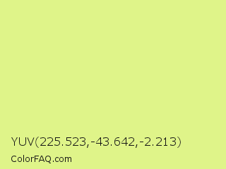 YUV 225.523,-43.642,-2.213 Color Image