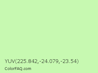 YUV 225.842,-24.079,-23.54 Color Image