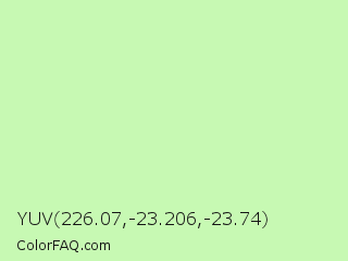 YUV 226.07,-23.206,-23.74 Color Image