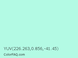 YUV 226.263,0.856,-41.45 Color Image