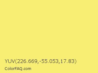 YUV 226.669,-55.053,17.83 Color Image