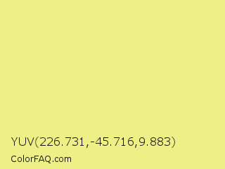YUV 226.731,-45.716,9.883 Color Image