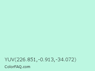 YUV 226.851,-0.913,-34.072 Color Image