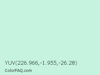 YUV 226.966,-1.955,-26.28 Color Image