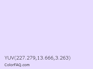 YUV 227.279,13.666,3.263 Color Image