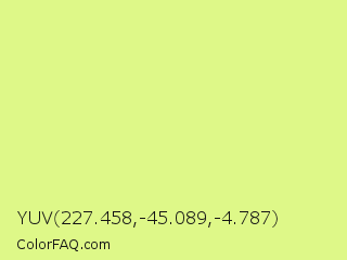 YUV 227.458,-45.089,-4.787 Color Image