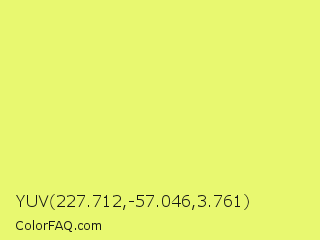 YUV 227.712,-57.046,3.761 Color Image