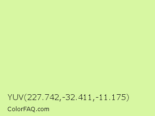 YUV 227.742,-32.411,-11.175 Color Image