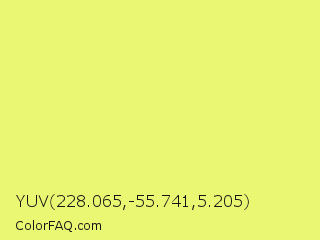 YUV 228.065,-55.741,5.205 Color Image