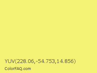 YUV 228.06,-54.753,14.856 Color Image