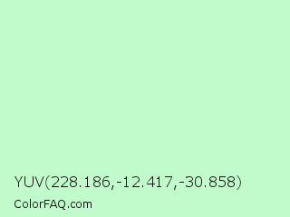 YUV 228.186,-12.417,-30.858 Color Image