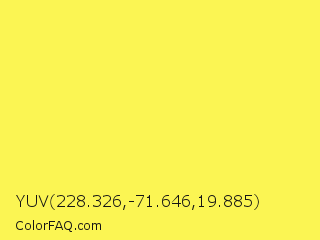 YUV 228.326,-71.646,19.885 Color Image