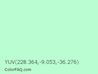 YUV 228.364,-9.053,-36.276 Color Image