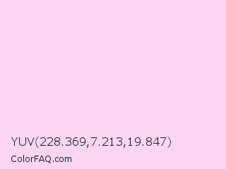 YUV 228.369,7.213,19.847 Color Image