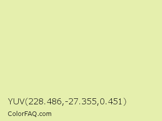 YUV 228.486,-27.355,0.451 Color Image