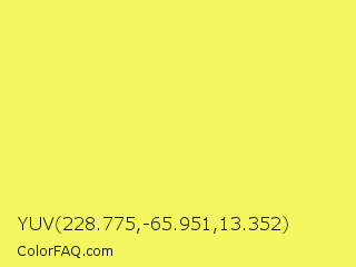 YUV 228.775,-65.951,13.352 Color Image