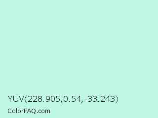 YUV 228.905,0.54,-33.243 Color Image