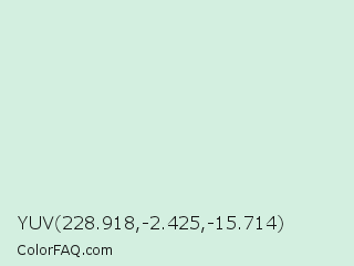 YUV 228.918,-2.425,-15.714 Color Image