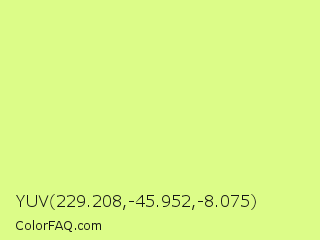 YUV 229.208,-45.952,-8.075 Color Image