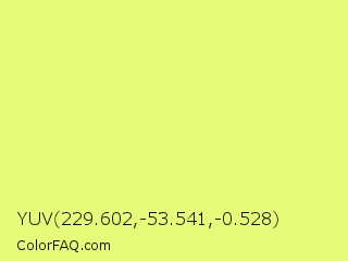 YUV 229.602,-53.541,-0.528 Color Image