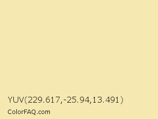 YUV 229.617,-25.94,13.491 Color Image