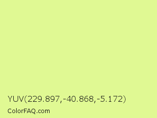 YUV 229.897,-40.868,-5.172 Color Image