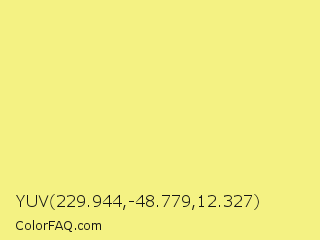 YUV 229.944,-48.779,12.327 Color Image