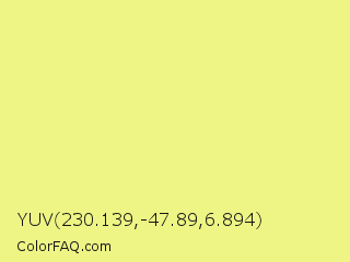 YUV 230.139,-47.89,6.894 Color Image