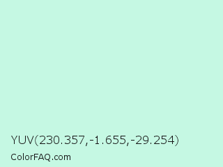 YUV 230.357,-1.655,-29.254 Color Image