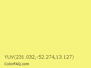 YUV 231.032,-52.274,13.127 Color Image